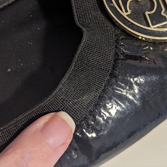 Tory Burch Caroline Patent Leather Ballet Flats - Picture 9 of 12